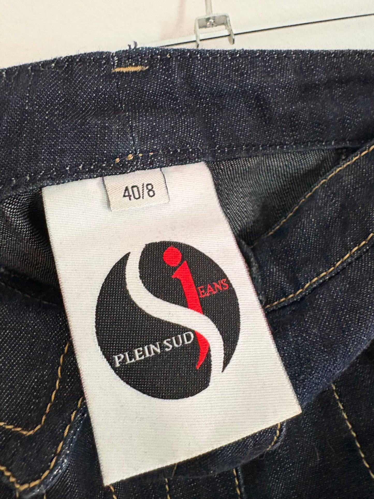 Plein Sud Jeans Denim Bustier Strapless Dress