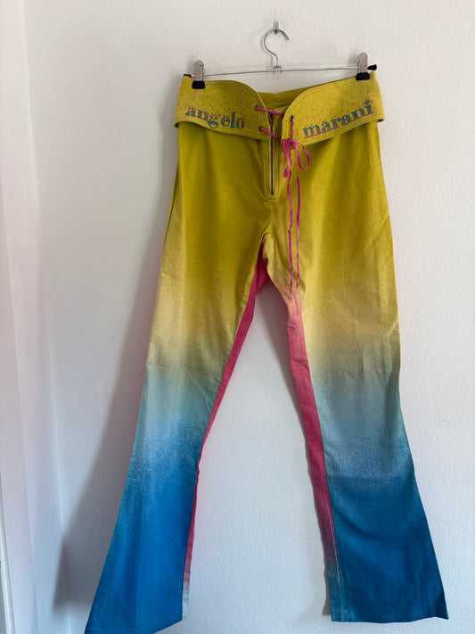 Angelo Marani Rare y2k Ombre Pants