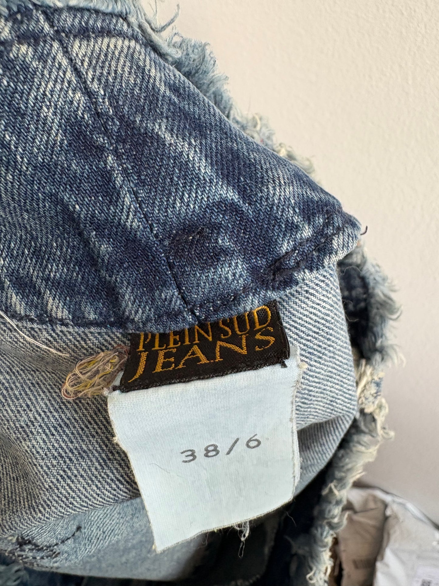 Plein Sud y2k Micro Mini Denim Skirt