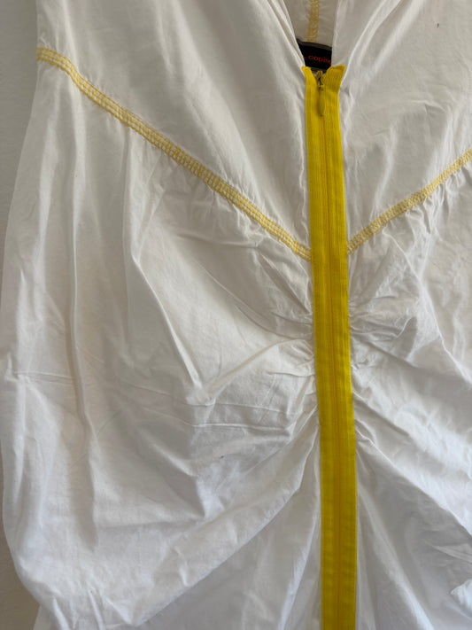 Cop Copine y2k Parachute Style Dress with Yellow Details