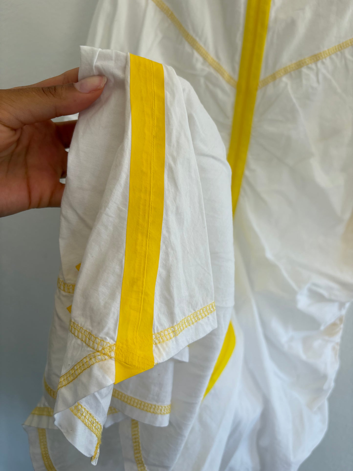 Cop Copine y2k Parachute Style Dress with Yellow Details