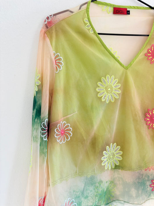 Romeo Gigli Rare 90s Mesh Top