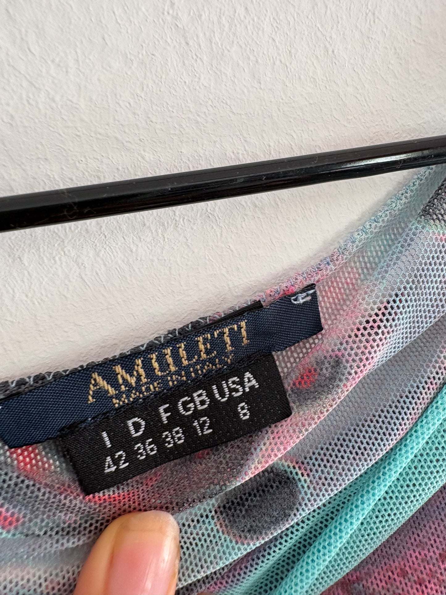 Rare Y2K Amuleti Mesh Top With Roadtrip Motif